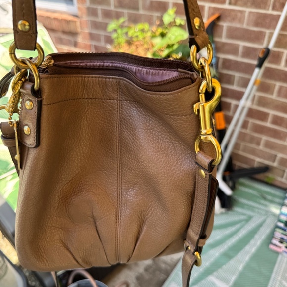 Vintage Coach Brooke Pleated Leather Crossbody Bag E0973-43112 - Picture 6 of 9